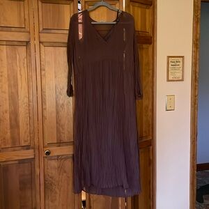 J.Jill sheer dress with matching slip.